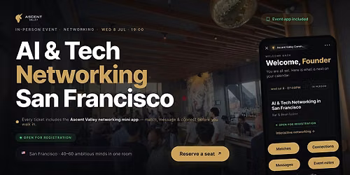 AI & Tech Networking Event in San Francisco by Ascent Valley