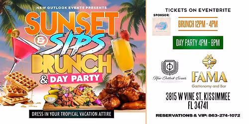 New Outlook Events Sunset & Sips: Memorial Weekend Brunch & Day Party