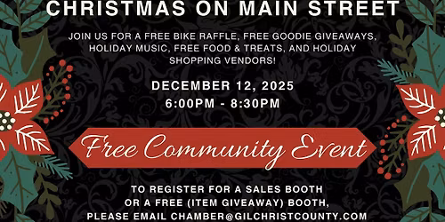 Old Fashioned Christmas on Main Street by The Gilchrist County Chamber of Commerce