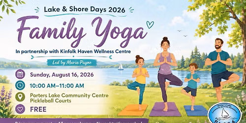 Lake & Shore Days 2026: Family Yoga in Porters Lake