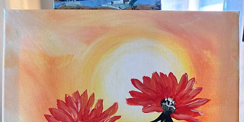 Anyone Can Paint -Red Flowers