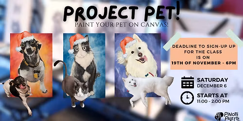Holiday Project Pet: Paint Your Pet