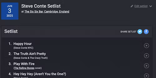 Steve Conte at The Wonder Bar - NJ