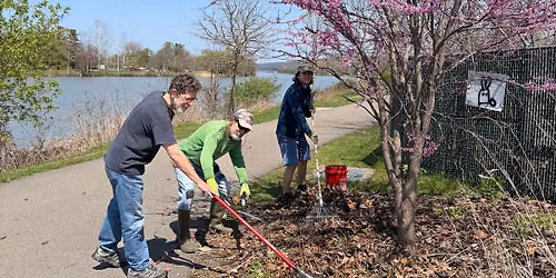 Cayuga Waterfront Trail workday in Cass Park