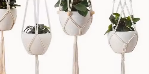 12 Days of Crafts Day 3: Mini Macrame Plant Holder Ages 13 and up