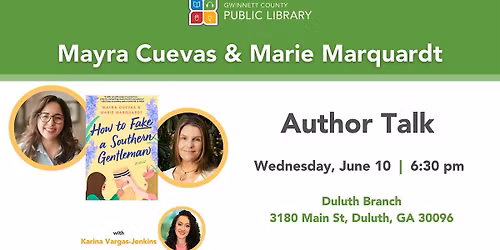 Author Talk with Mayra Cuevas & Marie Marquardt