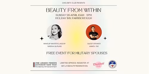 Beauty from Within | Free Wellbeing Event for Military Spouses