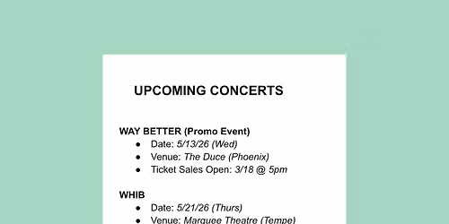 Monsta X Phoenix Tickets