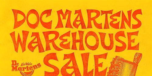 Dr. Marten's Warehouse Sale