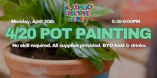 420 Pot Painting || Paint Your Own Planter
