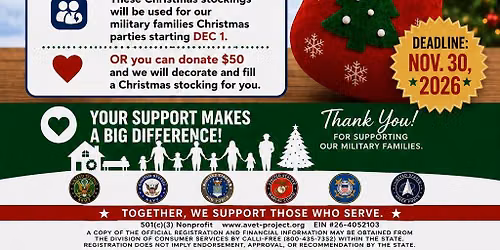 Christmas Stockings for our Military