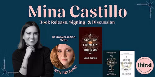 A King of Crimson Dreams by Mina Castillo Book Launch
