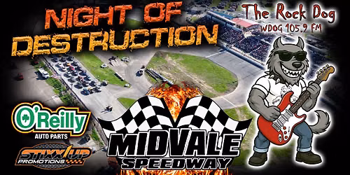 \ud83d\udd25 NIGHT OF DESTRUCTION \ud83d\udd25 Presented by The Rock Dog 105.9 FM