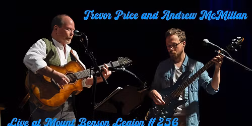 Trevor Price at the Thursday Night Artist Series at Mt Benson Legion