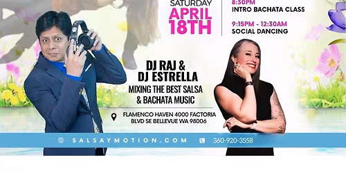 Azucar Spring Fling Salsa Bachata! DJ Raj & DJ Estrella