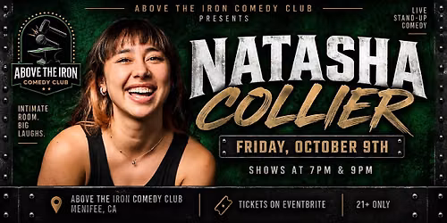 Natasha Collier Live in Menifee | October 9th | 7 PM & 9 PM