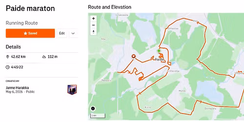Maraton igas linnas - Paide