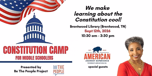 2026 Constitution Camp for Middle Schoolers