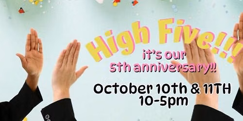 High Five! It\u2019s our 5th Anniversary!