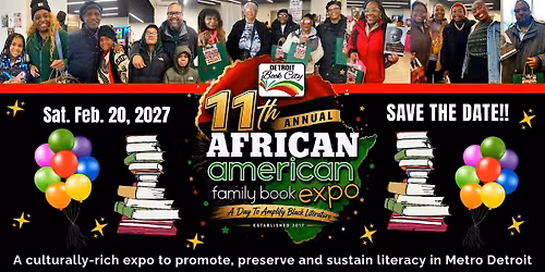 \u272811th Annual African American Family Book Expo & Read-In 2027