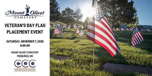 11\/7 - CCC Volunteer Event - Veteran's Day Memorial Flag Planting