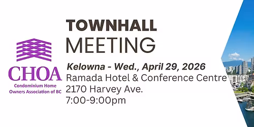 CHOA Townhall - Kelowna