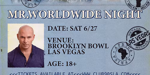Club 90s - Mr. Worldwide Night at Brooklyn Bowl - Las Vegas