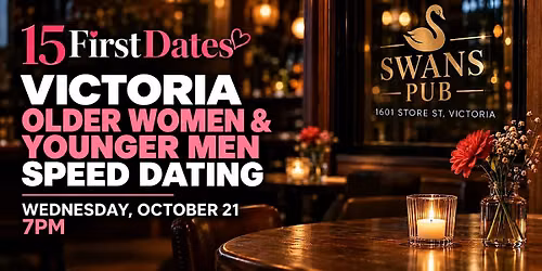 Victoria Older Women & Younger Men Speed Dating