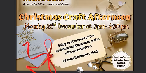 Christmas Craft Afternoon - Freedom Church