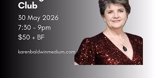 Karen Baldwin Medium hosts an Evening of Mediumship - Orange