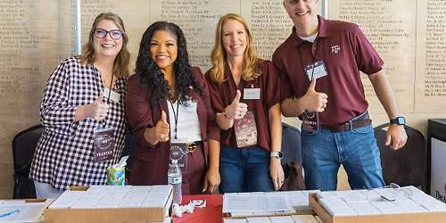 Saturday, October 10, 2026: Aggie Ring Day Volunteer Registration