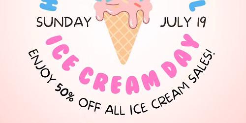 NATIONAL ICE CREAM DAY @ PLAYPALZ
