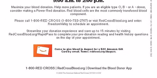 Blood Drive with the American Red Cross