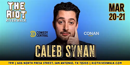 Comedian Caleb Synan Live in San Antonio at Riot Riverwalk Comedy Club