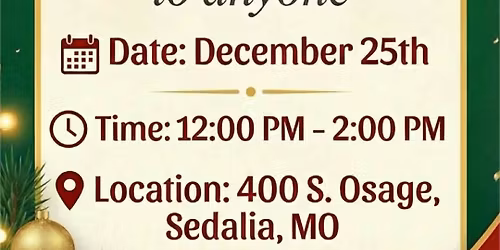 Feeding Sedalia Christmas dinner