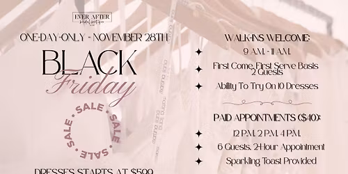 Black Friday Sale | Ever After NY Bridal