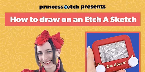 Free - Princess Etch Teaches How to Draw on an Etch a Sketch
