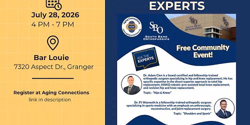 Ask the Experts: Dr. Adam Cien (Hips and Knees) and Dr. PJ Warmoth (Shoulders and Sports)