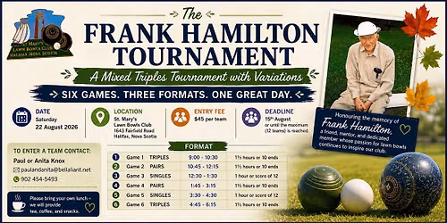 Frank Hamilton Memorial Triples