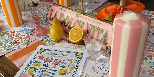 Dolce Vita Summer Candle Painting