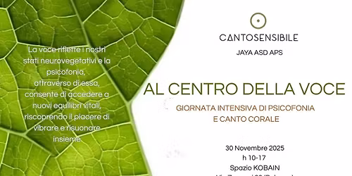 Al centro della voce. Giornata di Psicofonia e canto corale