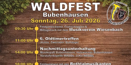 Waldfest Bubenhausen 2026