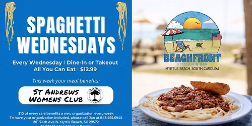 Spaghetti Wednesday ft St Andrews Womens Club