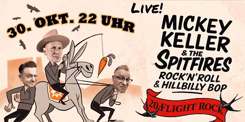 Mickey Keller & The Spitfires \u2013 Rock\u2019n\u2019Roll & Hillbilly Bop live im Twenty Flight Rock + DJ