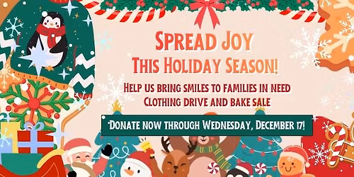Clothing Drive & Bake Sale