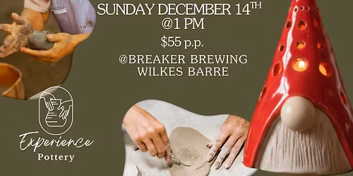Holiday Pottery Gnomes at Breaker Brewing Company
