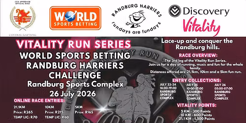 World Sports Betting Randburg Harriers Challenge 