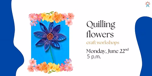 Quilling flowers - workshop for kids