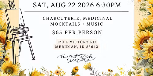 August Watercolor Paint and Sip (Saturday)