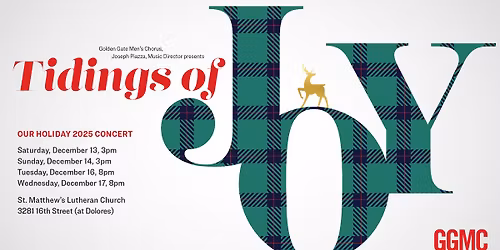 Tidings of Joy - Golden Gate Men's Chorus
